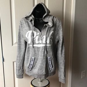 PINK Victoria’s Secret Gray Hoodie Sz S
